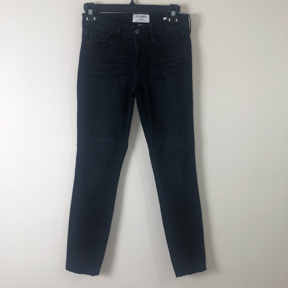 FRAME Jeans Le Skinny De Jeanne Dark Wash denim